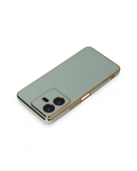 Newface Vivo Y22 2022 Kılıf Volet Silikon - Açık Yeşil