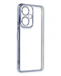 Newface Vivo Y27 Kılıf Razer Lensli Silikon - Açık Mavi