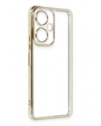 Newface Vivo Y27 Kılıf Razer Lensli Silikon - Gold