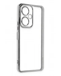 Newface Vivo Y27 Kılıf Razer Lensli Silikon - Gümüş