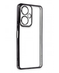 Newface Vivo Y27 Kılıf Razer Lensli Silikon - Siyah