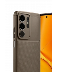 Newface Vivo Y29 4G Auto Focus Karbon Kapak - Kahverengi