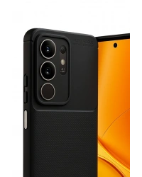 Newface Vivo Y29 4G Auto Focus Karbon Kapak - Siyah