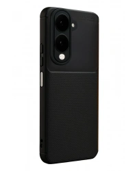 Newface Vivo Y29S Auto Focus Karbon Kapak - Siyah