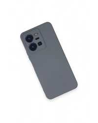 Newface Vivo Y35 Kılıf Nano içi Kadife Silikon - Gri