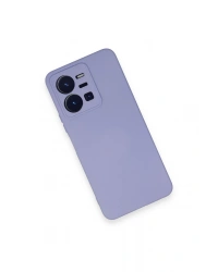 Newface Vivo Y35 Kılıf Nano içi Kadife Silikon - Lila