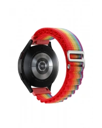 Newface Watch 20mm KR410 Kumaş Kordon - Gökkuşağı 1