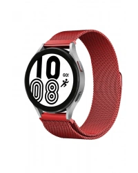 Newface Watch 20mm Metal Mıknatıslı Kordon - Kırmızı