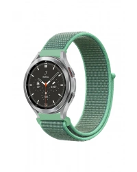 Newface Watch 22mm Hasırlı Cırtcırtlı Kordon - Turkuaz1