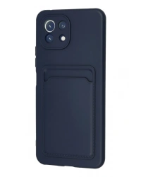 Newface Xiaomi Mi 11 Kılıf Kelvin Kartvizitli Silikon - Lacivert