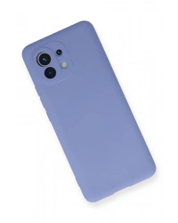 Newface Xiaomi Mi 11 Kılıf Nano içi Kadife Silikon - Lila