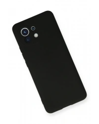 Newface Xiaomi Mi 11 Kılıf Nano içi Kadife Silikon - Siyah