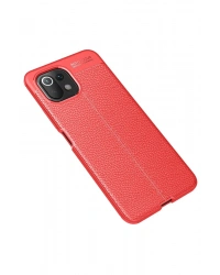 Newface Xiaomi Mİ 11 Lite Kılıf Auto Focus Kapak - Kırmızı