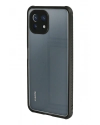 Newface Xiaomi Mİ 11 Lite Kılıf Miami Şeffaf Silikon - Siyah