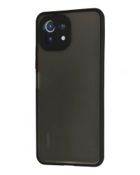 Newface Xiaomi Mİ 11 Lite Kılıf Montreal Silikon Kapak - Siyah