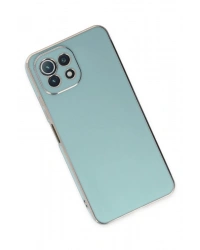 Newface Xiaomi Mİ 11 Lite Kılıf Volet Silikon - Açık Yeşil