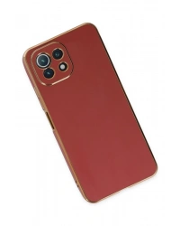 Newface Xiaomi Mİ 11 Lite Kılıf Volet Silikon - Kırmızı