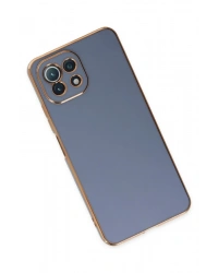 Newface Xiaomi Mİ 11 Lite Kılıf Volet Silikon - Mavi