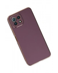 Newface Xiaomi Mİ 11 Lite Kılıf Volet Silikon - Mor