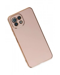 Newface Xiaomi Mİ 11 Lite Kılıf Volet Silikon - Pembe