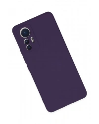 Newface Xiaomi Mi 12 Lite Kılıf Nano içi Kadife Silikon - Mor