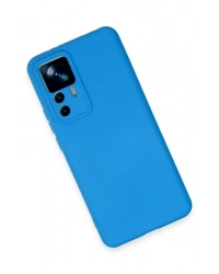 Newface Xiaomi Mi 12T Pro Kılıf Nano içi Kadife Silikon - Mavi