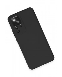 Newface Xiaomi Mi 12T Pro Kılıf Nano içi Kadife Silikon - Siyah