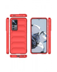 Newface Xiaomi Mi 12T Pro Kılıf Optimum Silikon - Kırmızı