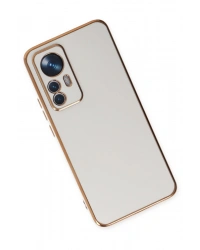 Newface Xiaomi Mi 12T Pro Kılıf Volet Silikon - Beyaz