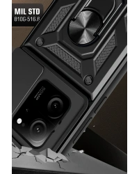 Newface Xiaomi Mi 13T Pro Kılıf Pars Lens Yüzüklü Silikon - Yeşil