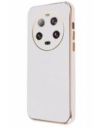 Newface Xiaomi Mi 14 Ultra Kılıf Volet Silikon - Beyaz