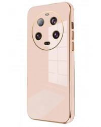 Newface Xiaomi Mi 14 Ultra Kılıf Volet Silikon - Pembe