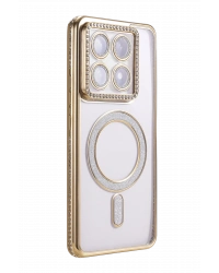 Newface Xiaomi Mi 14T Pro Joke Simli Magneticsafe Kılıf - Gold