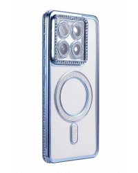 Newface Xiaomi Mi 14T Pro Joke Simli Magneticsafe Kılıf - Mavi