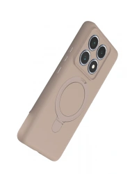 Newface Xiaomi Mi 14T Pro Regal Magsafe Standlı Kapak - Çöl Titanyum