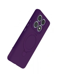 Newface Xiaomi Mi 14T Pro Regal Magsafe Standlı Kapak - Derin Mor