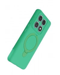 Newface Xiaomi Mi 14T Pro Regal Magsafe Standlı Kapak - Yeşil