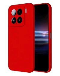 Newface Xiaomi Mi 15 Kılıf Nano içi Kadife Silikon - Kırmızı