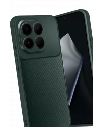 Newface Xiaomi Mi 15T Auto Focus Karbon Kapak - Koyu Yeşil