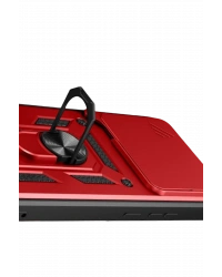 Newface Xiaomi Mi 15T Pro Pars Lens Yüzüklü Silikon - Kırmızı