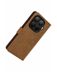 Newface Xiaomi Mi 15T Pro Trend S Plus Kapaklı Kılıf - Taba