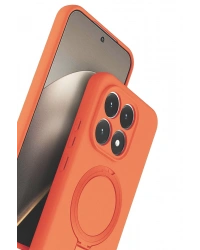 Newface Xiaomi Mi 15T Regal Magsafe Standlı Kapak - Turuncu