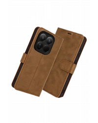 Newface Xiaomi Mi 15T Trend S Plus Kapaklı Kılıf - Taba