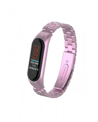 Newface Xiaomi Mi Band 4 Metal Baklalı Kordon - Rose