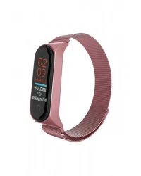 Newface Xiaomi Mi Band 4 Metal Mıknatıslı Kordon - Rose