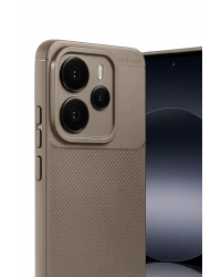 Newface Xiaomi Note 14 5G Auto Focus Karbon Kapak - Kahverengi