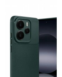 Newface Xiaomi Note 14 5G Auto Focus Karbon Kapak - Koyu Yeşil