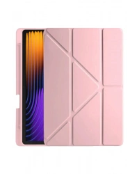 Newface Xiaomi Pad 7 Pro Kılıf Kalemlikli Mars Tablet Kılıfı - Rose Gold