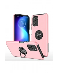 Newface Xiaomi Poco F3 Kılıf Elit Yüzüklü Kapak - Pembe