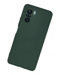 Newface Xiaomi Poco F3 Kılıf Nano içi Kadife Silikon - Koyu Yeşil